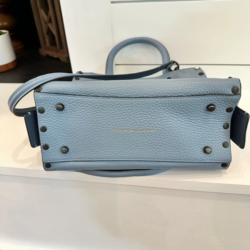 Coach 1941 Rogue 25 Slate Blue with Rivets Like New Bag with dustbag all extras - Picture 7 of 15